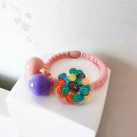 2/$15  🆕M&M cute elastic hair tie 2 packs - Picture 2 of 5